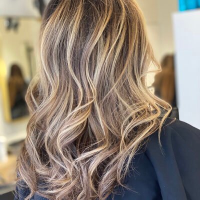 Balayage blond cheveux longs